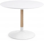 Стол обеденный La Forma (ex Julia Grup) Trick (Белый/ Обработанная древесина,Металл,Дерево)