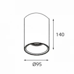Накладной точечный светильник Megalight Mg-31 3160 black/gold (220V, круглые)