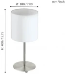 Интерьерная настольная лампа Eglo Pasteri 31594