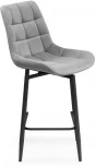 Полубарный стул Notta Алст К крутящийся светло-серый / черный 502282
