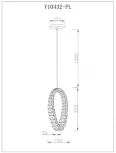 Подвесной светильник светодиодный Moderli Verona V10432-PL