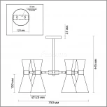 Потолочная люстра на штанге Lumion Quinn 3661/6C (220V)