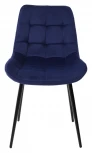 Стул ХОФМАН, цвет H-60 Темно-синий, велюр / черный каркас