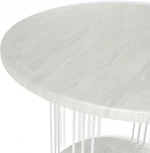 Столик кофейный Sheffilton SHT-CT32-1 белый муар/бетон лофт от фабрики Sheffilton