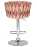 Стул барный DOBRIN MARCEL (пудрово-розовый велюр (MJ9-32))