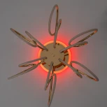 Потолочная люстра RGB на штанге Citilux Salma Smart CL224A162 (LED, 220V, голосовое управление, пульт управления, управление смартфоном, умный дом - Алиса, Маруся, Экосистема Сбер)