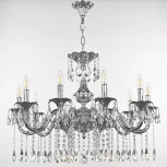 Подвесная люстра Bohemia AL7901 AL79101/10/250 A Ni (220V, подвески, на цепи, подсвечник, свеча)
