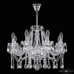Подвесная люстра Bohemia 5413 5413/8/200 Ni Clear/M-1H (220V, подвески, на цепи)
