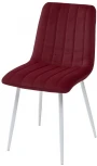 Обеденный стул M-City DUBLIN G108-38 винный, велюр / белый каркас