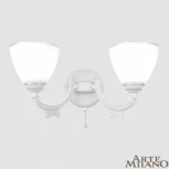 Бра с выключателем Arte Milano AM342837 342837/2W WT+SL (220V)