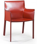 Стул с подлокотниками Barrie, кожа ретро-красный Top Concept BARRIE 2000000000145