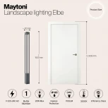 Наземный светильник Maytoni Elbe O424FL-L20GF (LED, 220V, IP65)