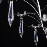 Подвесная люстра большая Loft It Mira 10259/1200 Silver Asfour (LED, 220V, на тросе)