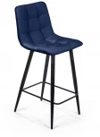 Стул полубарный UNO, бархат синий 29 / чёрный конус Top Concept UNO 74733