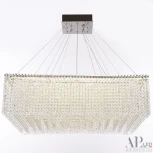 Подвесная люстра светодиодная APL LED Sicilia SH03.80.A.Ni.4000 (220V, хрусталь, на тросе)