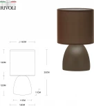 Настольная лампа Rivoli Nadine 7047-501