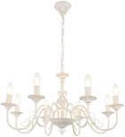 Подвесная люстра Arte Milano AM342620 342620/8 WT+G (220V, на цепи, подсвечник, свеча)