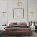 Настенное бра Traverse Wall Gold H98 ImperiumLoft Traverse-Wall01 (207740-26) (220V, асимметрия)