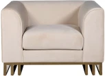 Кресло Lucerne велюр бежевое 110*86*75см Garda Decor арт.102AN-20491