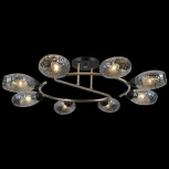 Потолочная люстра на штанге ILLUMICO IL0300-8CSQ-79 BK AB