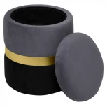 Пуф Dreambag Аризона Серо-Черный (Золото) 13664