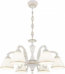 Подвесная люстра Arte Milano AM343837 347837/6 WT+G (220V, на цепи)