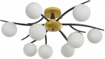 Потолочная люстра на штанге Arte Milano Neapolis-73408 273408/9 BK/GD (220V, шар)