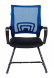 Кресло Бюрократ CH-695N-AV синий TW-05 сиденье черный TW-11 сетка/ткань полозья металл черный