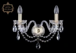 Бра Art Classic 10.12 10.12.2.165.Gd.Sp (220V, хрусталь, подвески, подсвечник, свеча)
