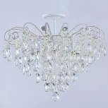 Потолочная люстра хрустальная на штанге Reluce 04055-0.3-07 WH+GOLD PN (220V)