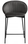 Полубарный стул Woodville Нейл серый / черный 528460