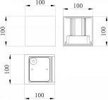 Архитектурная подсветка Maytoni Fulton O572WL-L20W3K (LED, 220V, куб, IP54)