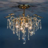 Люстра потолочная на штанге Mona 1128/4 E27*60W French Gold