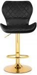 Барный стул Woodville Porch gold / black 15647