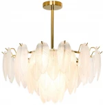 Потолочная люстра на штанге Lussole Hesperia LSP-8839 (220V, листья, IP21)