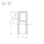 Профиль с экраном ALU-NANO-6-2000 ANOD+SILICONE (Алюминий) 021940 Arlight