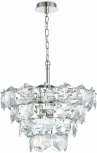 Подвесная люстра каскадная Simple Story 1098 1098-6PL (220V, хрусталь, на цепи)