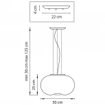 Подвесной светильник Lightstar Meringe 801040 (220V, на тросе, круглые)