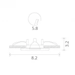 Встраиваемый точечный светильник Arte Lamp Praktisch A1203PL-1CC (220V)