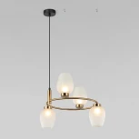 Подвесной светильник Wi-Fi Eurosvet Alva30183/4 латунь Alva 30183/4 (220V, управление смартфоном, голосовое управление, умный дом - Minimir Home, Алиса, Маруся, Салют, на тросе, круглые)