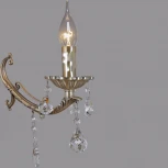 Подвесная люстра ILLUMICO IL9927-5PSQ-24 AB CASTOR (220V, на цепи, подсвечник, свеча)