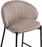 Полубарный стул Woodville Нейл латте / черный 528461