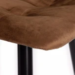 Стул барный CHILLY (mod.7095б) / 1 шт. в упаковке (Ткань,Металл /Коричневый,Черный)