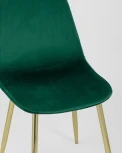 Стул Stool Group Валенсия велюр зеленый золотые ножки УТ000003334