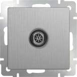 ТВ-розетка оконечная (cеребряный рифленый) Werkel W1183009 (a051363)