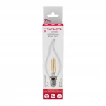 Лампочка светодиодная филаментная прозрачная свеча на ветру E14 9W Thomson Tail Candle TH-B2078