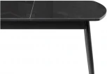 Стеклянный стол Woodville Бейкер черный 551082