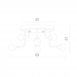 Потолочная люстра Divinare Dallas 3360/15 PL-9