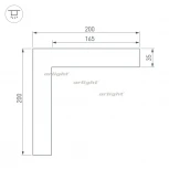 Угол SL-LINE-5035 внешний (Металл) 030115 Arlight