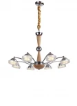 Подвесная люстра Lucia Tucci Natura 067.8 Led (220V, бук, на цепи)